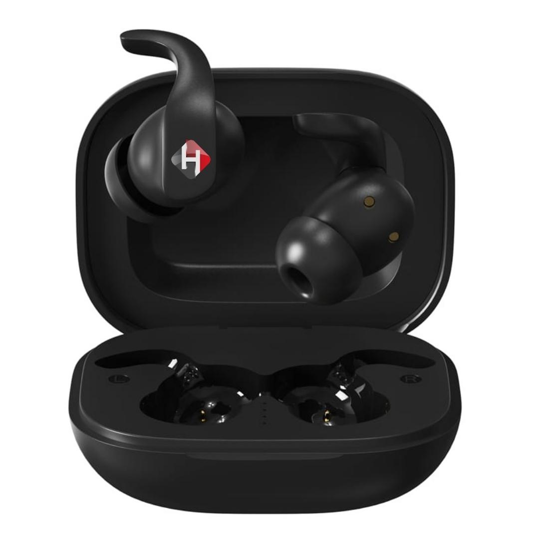 True wireless Earbuds. Deep Bass Standby time 100hrs Play Time 20 hrs Bluetooth version 5.1 Type  C Charging Time 1hrs